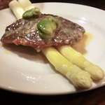 ラ･マンチーナ - 伊佐木とホワイトアスパラのソテー