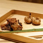 富小路 やま岸 - ☆鶉と栗