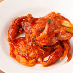 Soft shell crab chili crab