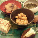 Sasaki - 先付　　右上にギバサ。右下に干柿バター(^^)