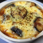 Eggplant cheese gratin