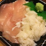 Sasago - エンガワ、ネギトロ丼