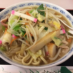 水明亭 - 「ちゃんぽん」！
具沢山な野菜類と太麺、美味です。