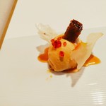 フォアグラのフラン　マルサラソース]