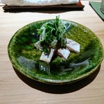 匠 進吾 - おつまみで鯵を胡麻油醤油