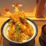 まん天丼 - 大海老天丼