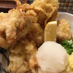 たけうちうどん店 - とり天