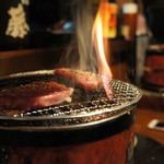 神田焼肉 俺の肉 - 脂が多くて燃え上がる！