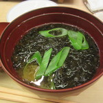 すし善 - 海苔のお味噌汁