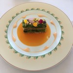 モナリザ - 和牛テールと菜の花のゼリー寄せ マスタード風味