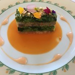 モナリザ - 和牛テールと菜の花のゼリー寄せ マスタード風味