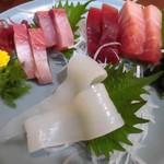 信濃屋 - 刺身３種