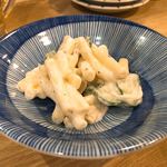 大衆酒場ホームベース - 黒マカロニサラダ…白いw 