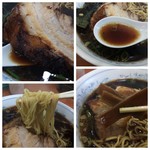 名代中華そば 常滑チャーシュー - チャーシュー•メンマ•麺•スープ