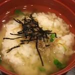 Ajii Chii - ジャコ茶漬けのアップ