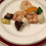 榮林 - 海老とズッキーニの塩味炒め