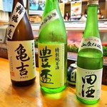 Kibunzushi - 地酒飲み比べ（竹コース）