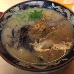 鹿児島ラーメン豚とろ - 半熟煮玉子入り豚とろラーメン