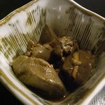 Yakitori Torishou - ☆お付き出しは２人で２種類…キモ煮込み☆