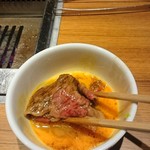 焼肉 ジャンボ - 卵に付けて、、