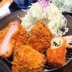 Tonkatsu Katsu Raku Yoko Hamaten - とんかつ、ナス、かぼちゃ、チキンチーズ大葉巻き