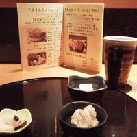 錦輝茶寮 - 地鶏の治部煮、高野豆腐、香の物