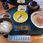 山城の郷 - 卵かけご飯朝食