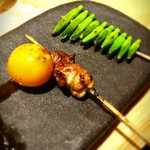 鳥さわ - ちょうちんと金針菜