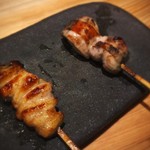 鳥さわ - 皮とモモ