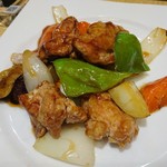 大戸屋 - 鶏肉と野菜の黒酢餡掛け 2017年12月