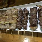 Yakitori No Chiko - 豚精110円、砂肝、レバーは90円です（驚）