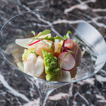 ル コントワ - 魚介のマリネと冬野菜のカクテル