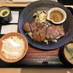 Ootoya - 生姜醤油漬け炭火焼き牛タン定食¥1460