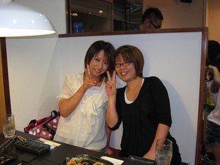 Yakiniku Horumon Entei - 総合の長野美香選手もお友達と来てくれました。