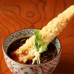 Edomae conger eel tempura soba