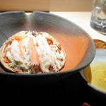 菊鮨 - ◆香箱蟹・・出された瞬間「ワッ　^^」 下処理が大変だったと話されていましたが、蟹好きにはとても嬉しい品。 有難く頂きました。