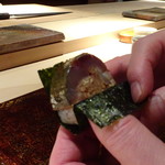 菊鮨 - ◆主人には「鯖鮨」・・鯖が厚みがあり美味しいそうな。