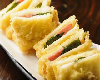 十八番 - 1日限定8食[復活草庵名物]
サンドウィッチの天ぷら！