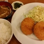 Futagoya - かにクリームコロッケ定食