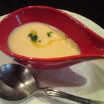 イタリア料理店 アミーチ - とうもろこしのスープ