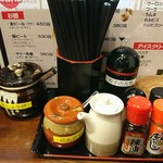 長浜ラーメン 福商店 - 調味料