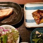 酒彩 和の香  - 銀鰈の煮つけと目鯛の西京焼き