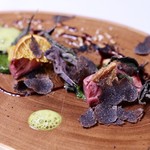 グランド ダイア - 北海道鳩 菜花 南瓜 黒トリュフ