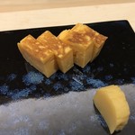 鮨 しょう - 玉子焼きとたくわん