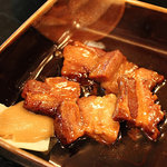 Saisaikan - もつ鍋セットの小皿料理(豚の角煮)
