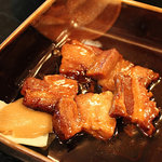 彩菜館 - もつ鍋セットの小皿料理(豚の角煮)