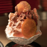 昇家 - 2017.12 今月のかき氷 2種類のチョコレートのかき氷 名付けて“チョコ氷”（600円）