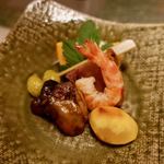 吉井旅館 - 牡蠣スモークや柿の白和えなど季節のもの