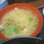 味処花しょく - 味噌汁も美味いです