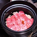 USHIGORO S. - 田村牛ザブトンとトリュフの土鍋ご飯
